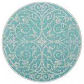 Summer Quai Turquoise Round